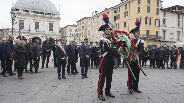 Piazza Loggia: commemorazione a Brescia