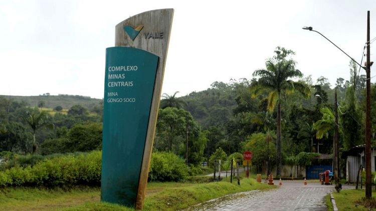 Brazil's Vale says risk of dam break at Gongo Soco mine has diminished