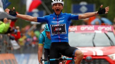 Tour d'Italie: Ciccone vainqueur, Carapaz toujours leader Tour d'Italie: Ciccone vainqueur, Carapaz toujours leader