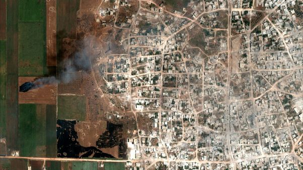 صور الأقمار الصناعية تظهر حرائق في حقول بشمال غرب سوريا صور الأقمار الصناعية تظهر حرائق في حقول بشمال غرب سوريا