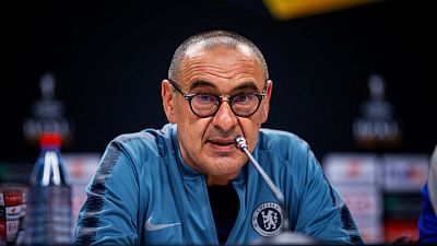 Chelsea's Sarri storms off on eve of Europa League final