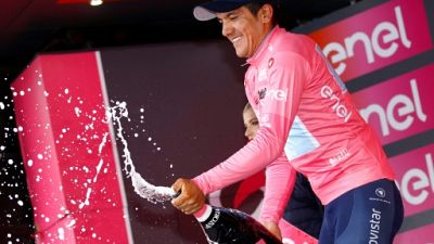 Tour d'Italie: Carapaz réussit son anniversaire