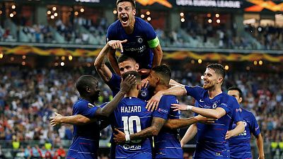 Hazard scores twice as Chelsea thrash Arsenal to win Europa League