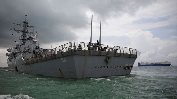 Trump says he was unaware of effort to move USS John McCain 'out of sight' Trump says he was unaware of effort to move USS John McCain 'out of sight'