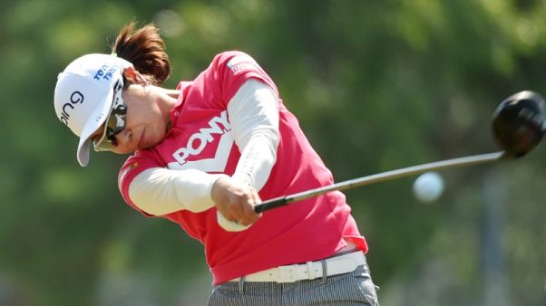 Higa wrestles first-round lead at U.S. Women's Open Higa wrestles first-round lead at U.S. Women's Open