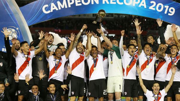 River lift Recopa with 3-0 win over Athletico Paranaense River lift Recopa with 3-0 win over Athletico Paranaense