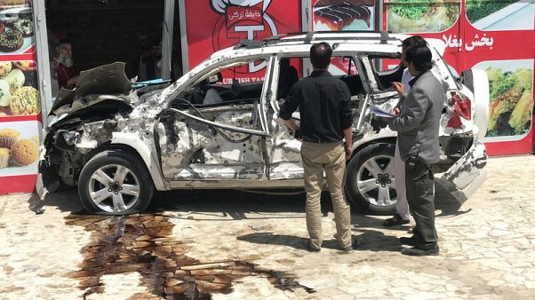 Car bomb targets U.S. convoy in Afghan capital, several casualties Car bomb targets U.S. convoy in Afghan capital, several casualties