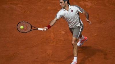 Roger Federer face au Norvégien Casper Ruud à Roland-Garros, le 31 mai 2019