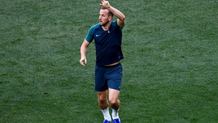 Le joueur de Tottenham Harry Kane à l'entraînement à Madrid le 31 mai 2019