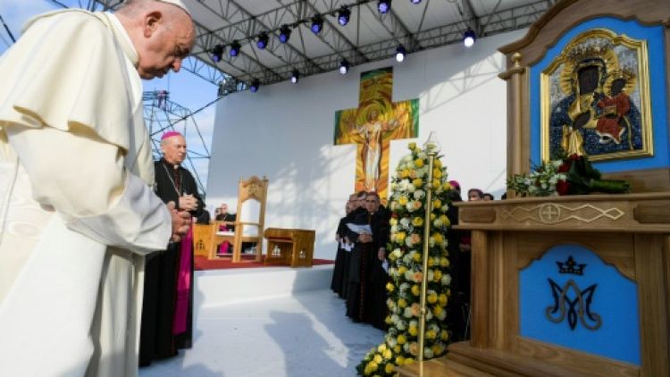 Le pape François à Iasi, en Roumanie, le 1er juin 2019