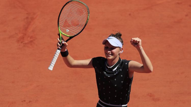 Vondrousova humiliates Sevastova to reach French Open last eight
