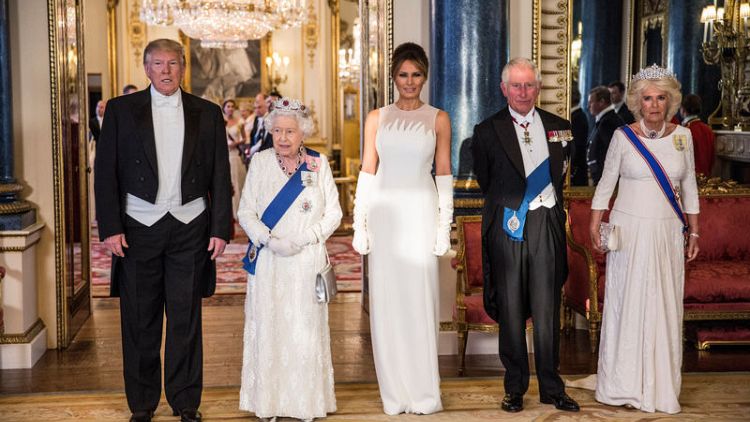 Donald Trump lavished with royal pomp and pageantry on state visit to UK