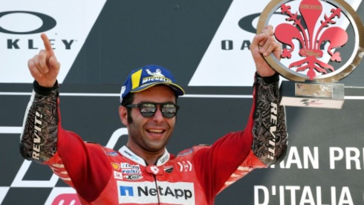 Danilo Petrucci fête chez lui sa 1re victoire en MotoGP