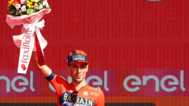 L'Italien Vincenzo Nibali 2e du Tour d'Italie le 2 juin 2019