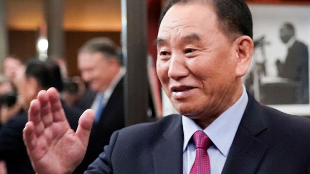 North Korea's former top nuclear envoy seen with Kim Jong Un on Sunday - KCNA North Korea's former top nuclear envoy seen with Kim Jong Un on Sunday - KCNA