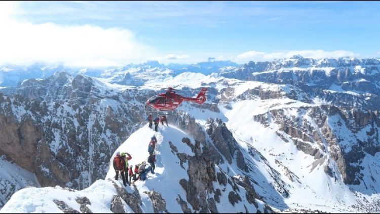 Esercitazione Aiut Alpin sulle Dolomiti