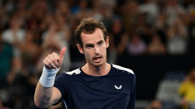 Le Britannique Andy Murray lors de l'Open d'Australie le 15 janvier 2019