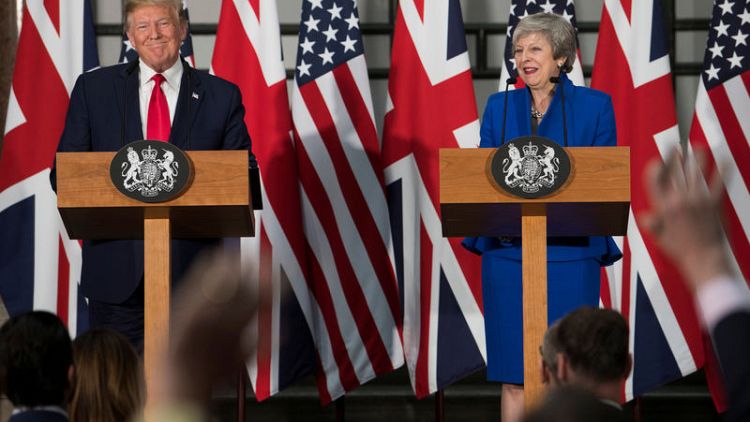 Effusive Trump promises Britain a 'phenomenal' post-Brexit trade deal