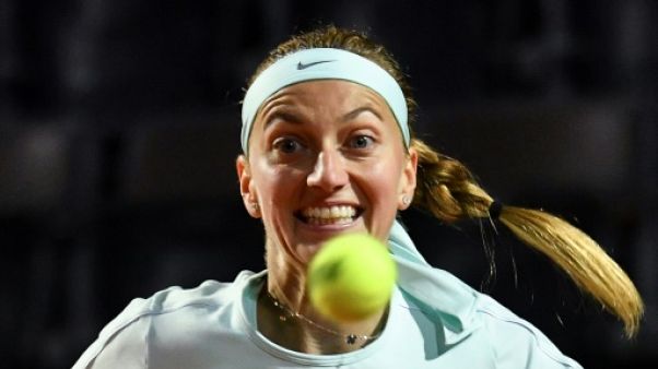 La Tchèque Petra Kvitova lors du tournoi de Rome le 16 mai 2019 La Tchèque Petra Kvitova lors du tournoi de Rome le 16 mai 2019