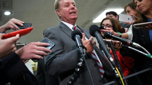 Le sénateur américain Lindsey Graham au Congrès à Washington le 21 mai 2019 Le sénateur américain Lindsey Graham au Congrès à Washington le 21 mai 2019