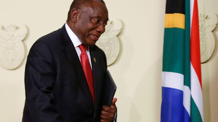 South African president meets state firm chiefs after resignations