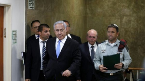 Le Premier ministre israélien Benjamin Netanyahu le 2 juin 2019 à Jérusalem Le Premier ministre israélien Benjamin Netanyahu le 2 juin 2019 à Jérusalem