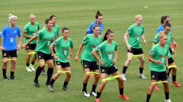 L'équipe d'Australie à l'entraînement, à Sydney, le 27 février 2019 L'équipe d'Australie à l'entraînement, à Sydney, le 27 février 2019
