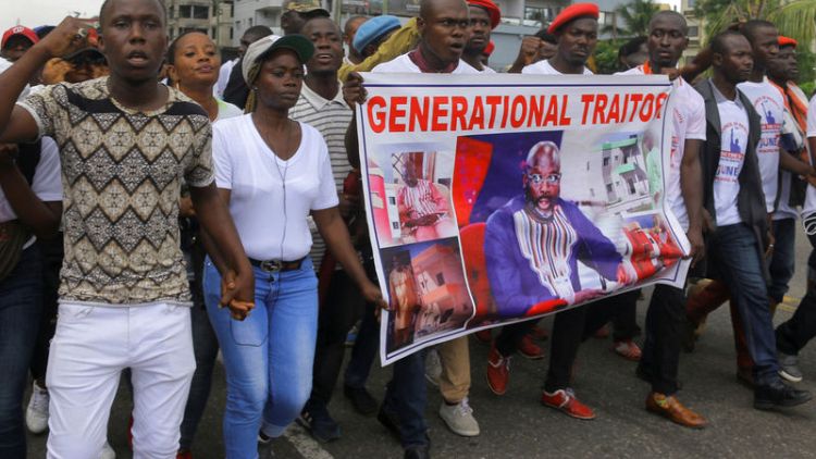 Thousands protest in Liberia against corruption, economic decline