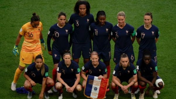 L'équipe de France de football féminin, le 7 juin 2019 L'équipe de France de football féminin, le 7 juin 2019