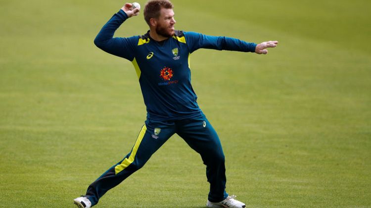 Warner 'shaken up' by nets mishap, says Finch