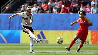 Gwinn wins it as Germany beat China 1-0 in their World Cup opener Gwinn wins it as Germany beat China 1-0 in their World Cup opener