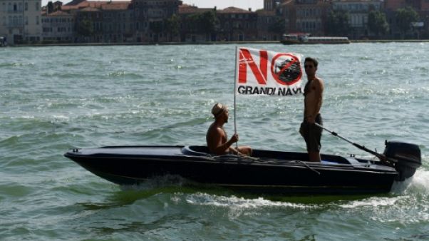 A Venise, une manifestation pour interdire le passage des paquebots A Venise, une manifestation pour interdire le passage des paquebots