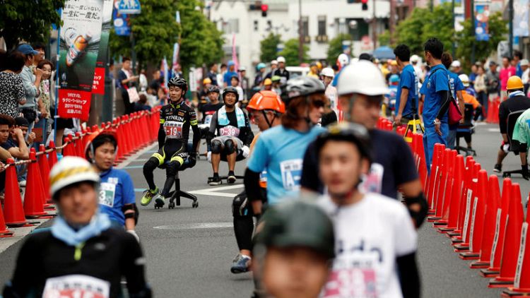 Blood, sweat but no tears in Japan's office chair grand prix