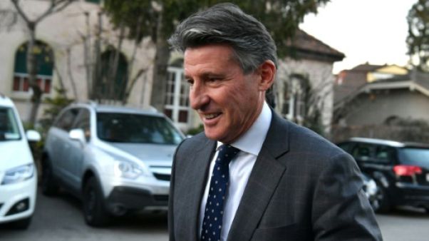 Le président de l'IAAF Sebastian Coe à Lausanne le 18 février 2019 Le président de l'IAAF Sebastian Coe à Lausanne le 18 février 2019