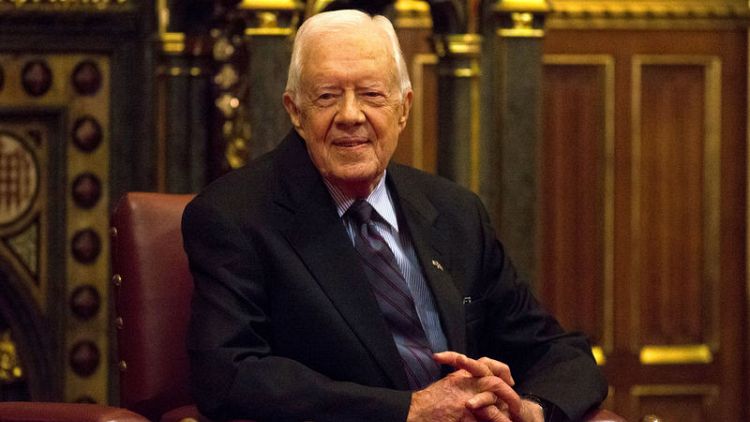 Ex-president Carter resumes teaching Sunday School after hip injury