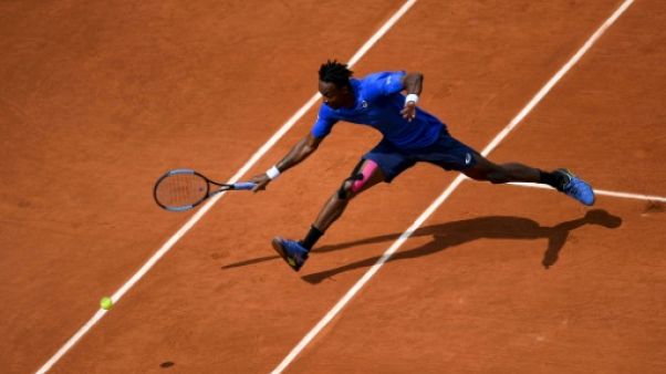 Gaël Monfils plays face à Dominic à Roland-Garros, le 3 juin 2019 Gaël Monfils plays face à Dominic à Roland-Garros, le 3 juin 2019