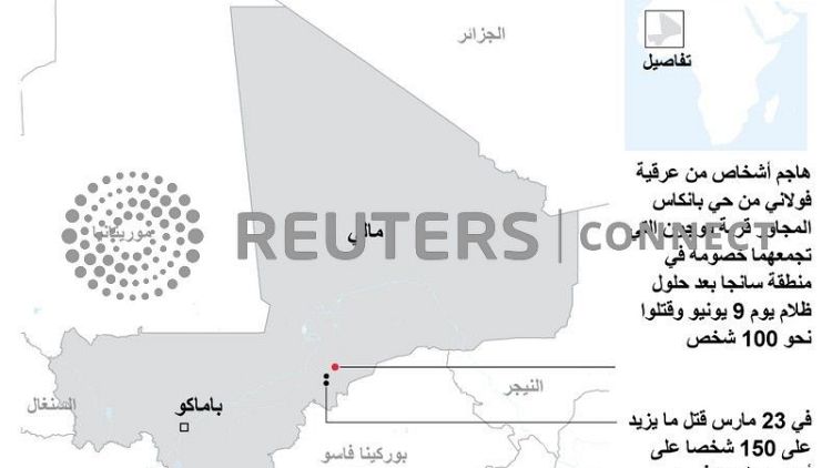 مقتل نحو 100 في هجوم على قرية بوسط مالي