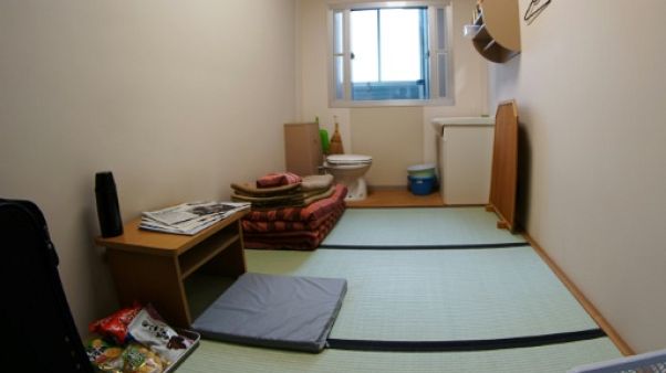 Une cellule individuelle du Centre de détention de Tokyo le 10 juin 2019 Une cellule individuelle du Centre de détention de Tokyo le 10 juin 2019