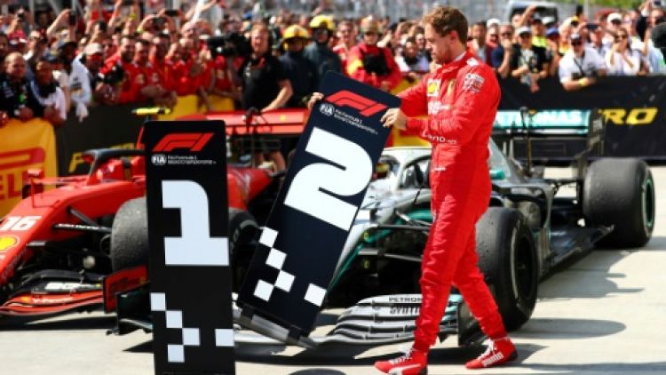 L'Allemand Sebastian Vettel 2e du GP de F1 du Cananda le 10 juin 2019