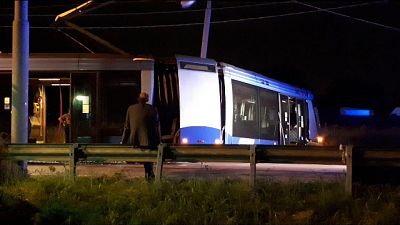 Deraglia tram monorotaia a Padova,feriti Deraglia tram monorotaia a Padova,feriti