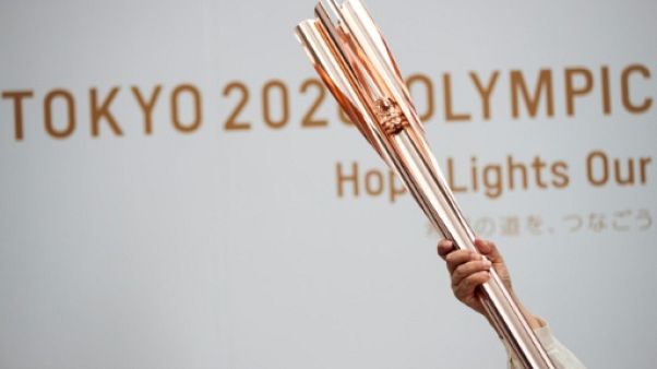 La torche des Jeux Olympiques de Tokyo 2020 photographiée le 1er juin 2019. La torche des Jeux Olympiques de Tokyo 2020 photographiée le 1er juin 2019.
