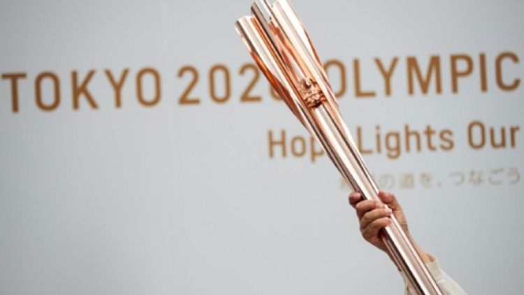 La torche des Jeux Olympiques de Tokyo 2020 photographiée le 1er juin 2019.