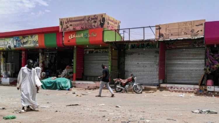 Certains magasins étaient fermés à Khartoum lors de la troisième journée de désobéissance civile, le 11 juin 2019
