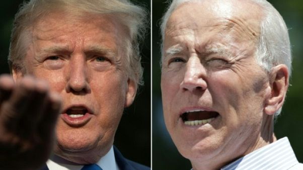 Le président américain Donald Trump et le candidat à la primaire démocrate Joe Biden Le président américain Donald Trump et le candidat à la primaire démocrate Joe Biden