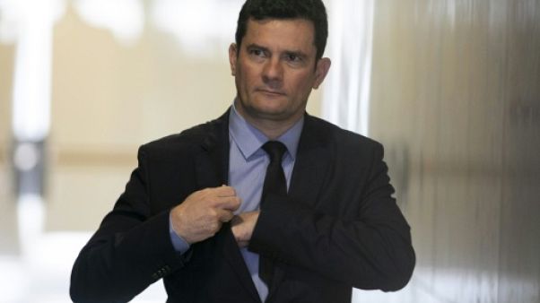 Sergio Moro, le ministre brésilien de la Justice, le 19 février 2019 à Brasilia Sergio Moro, le ministre brésilien de la Justice, le 19 février 2019 à Brasilia