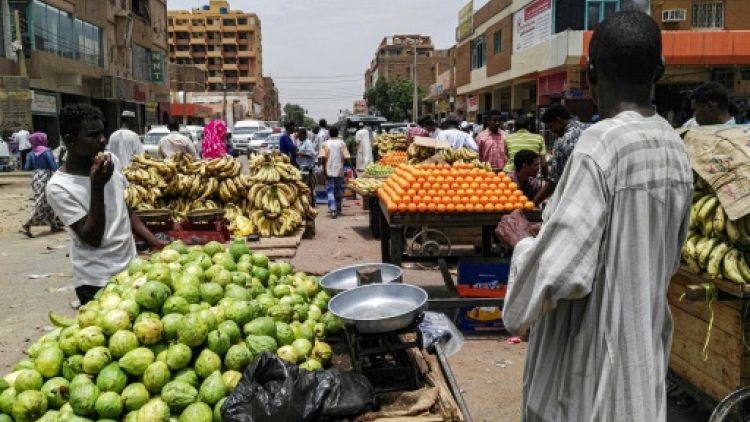 Un marché de Khartoum au Soudan, le 11 juin 2019