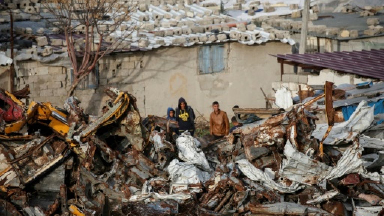 Une vue du camp de réfugiés de Khan Younès, dans le sud de la bande de Gaza, le 26 février 2019