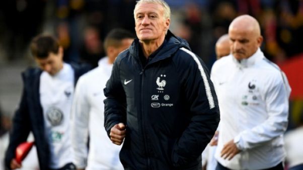 L'entraîneur de l'équipe de France, Didier Deschamps, avant le match de qualification à l'Euro 2020 face à Andorre, à La Vella, le 11 juin 2019 L'entraîneur de l'équipe de France, Didier Deschamps, avant le match de qualification à l'Euro 2020 face à Andorre, à La Vella, le 11 juin 2019