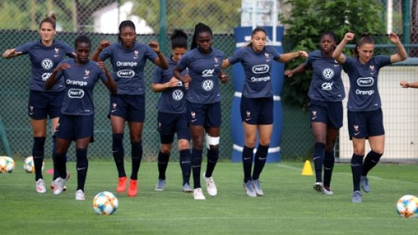 Les Françaises à l'entraînement, le 10 juin 2019 à Nice Les Françaises à l'entraînement, le 10 juin 2019 à Nice