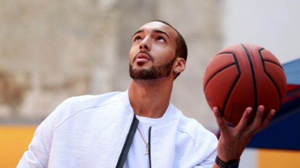 Le Français Rudy Gobert, le 29 juin 2017 à Paris Le Français Rudy Gobert, le 29 juin 2017 à Paris